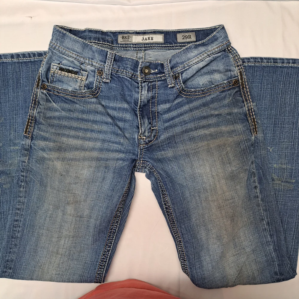 BKE Jake Men's Straight Blue Jeans Size W29 L32 - Picture 2 of 6
